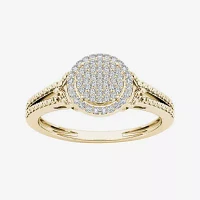 1/ CT.T.W. Natural Diamond 10K Yellow Gold Engagement Ring