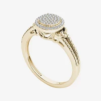 1/ CT.T.W. Natural Diamond 10K Yellow Gold Engagement Ring