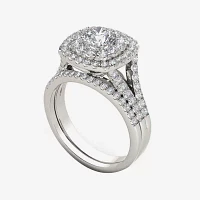 2 CT.T.W. Natural Diamond 14K White Gold Bridal Set