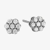 Diamond Blossom 1/5 CT.T.W. Natural Diamond Cluster Stud Earrings