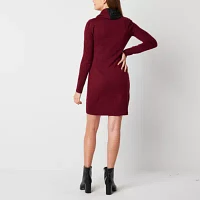 by&by Womens Long Sleeve Sweater Dress Juniors