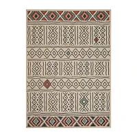 Evette Rios X LR Home Tribal Diamond Indoor Outdoor Rectangular Area Rug