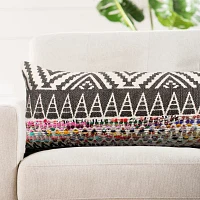 LR Home Designed By Evette Rios Cirra Chevron Lumbar Pillow