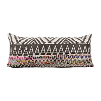 LR Home Designed By Evette Rios Cirra Chevron Lumbar Pillow