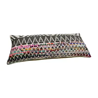 LR Home Designed By Evette Rios Cirra Chevron Lumbar Pillow