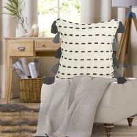 LR Home Designed By Evette Rios Eva Modern Square Throw Pillow