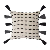 LR Home Designed By Evette Rios Eva Modern Square Throw Pillow