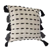 LR Home Designed By Evette Rios Eva Modern Square Throw Pillow