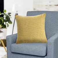 LR Home Designed By Evette Rios Fery Solid Square Throw Pillow