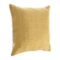 LR Home Designed By Evette Rios Fery Solid Square Throw Pillow