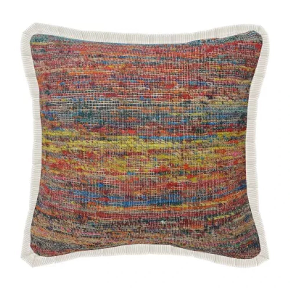 LR Home Designed By Evette Rios Cina Bohemian Square Throw Pillow