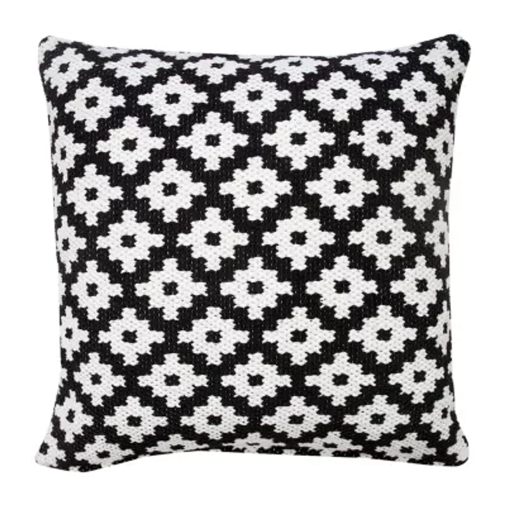 LR Home Designed By Evette Rios Ivan Modern Square Throw Pillow