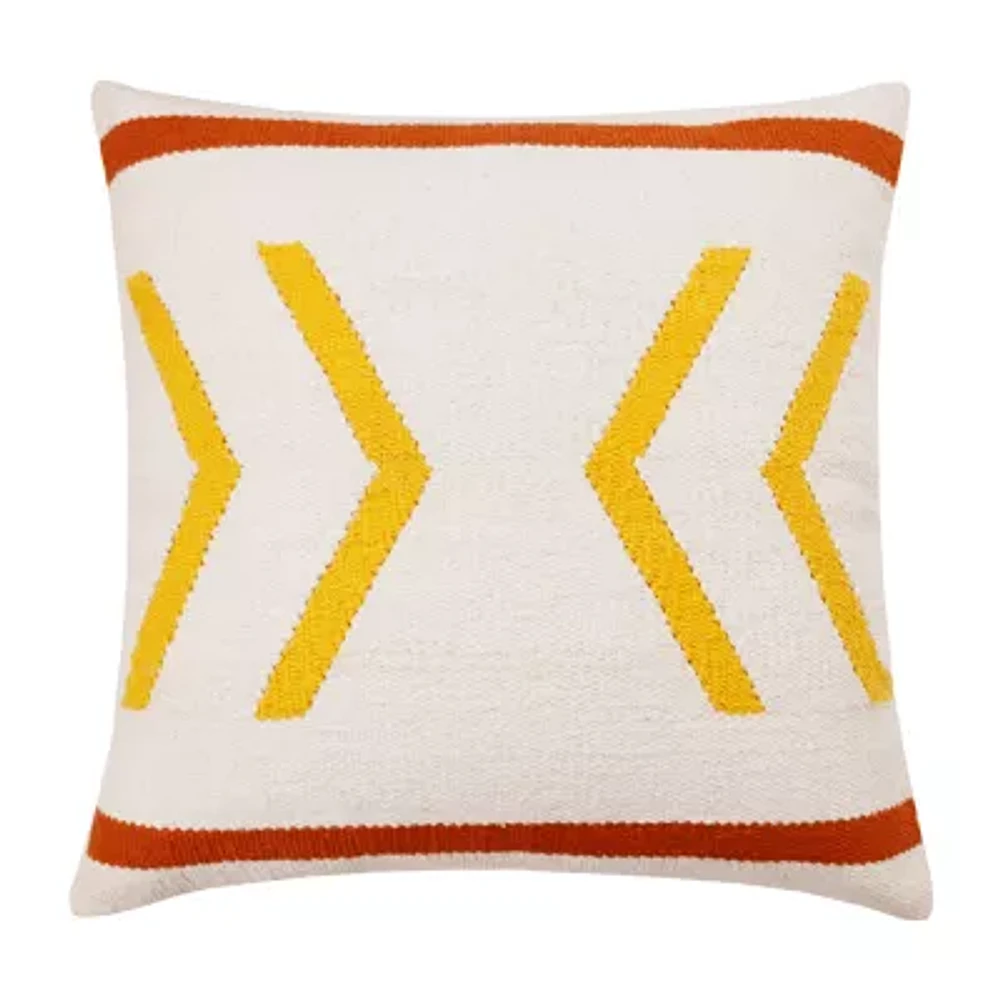 LR Home Designed By Evette Rios Amari Southwestern Square Throw Pillow