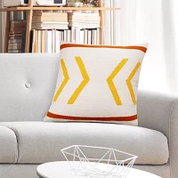 LR Home Designed By Evette Rios Amari Southwestern Square Throw Pillow