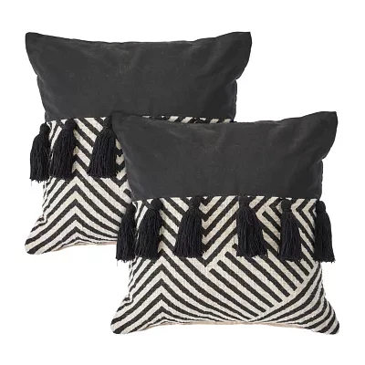 LR Home Designed By Evette Rios Joe Chev Set 2 Square Throw Pillow