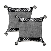 LR Home Designed By Evette Rios Nas Geo Set 2 Square Throw Pillow