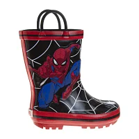 Spider-Man Little & Big  Boys Flat Heel Rain Boots