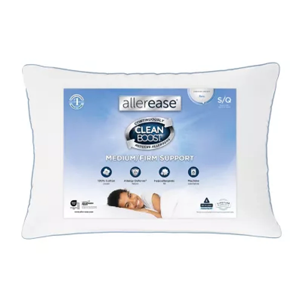 Allerease Cleanboost Medium/Firm Support Pillow