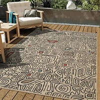 Evette Rios X LR Home Abstract Tribal Indoor Outdoor Rectangular Area Rug