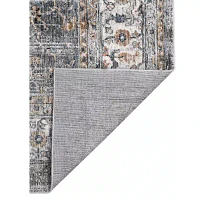 Amer Rugs Vermont Glidel Bordered Loomed 31" X 96" Indoor Rectangular Runner"