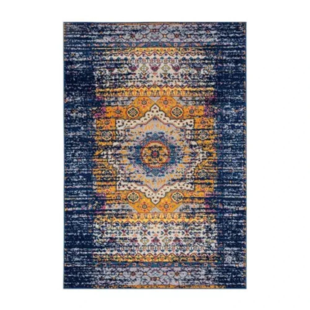 Amer Rugs Manhattan Beale Medallion Loomed 30" X 90" Indoor Rectangular Runner