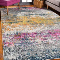 Amer Rugs Montana Blesilda Abstract Loomed 31" X 96" Indoor Rectangular Runner