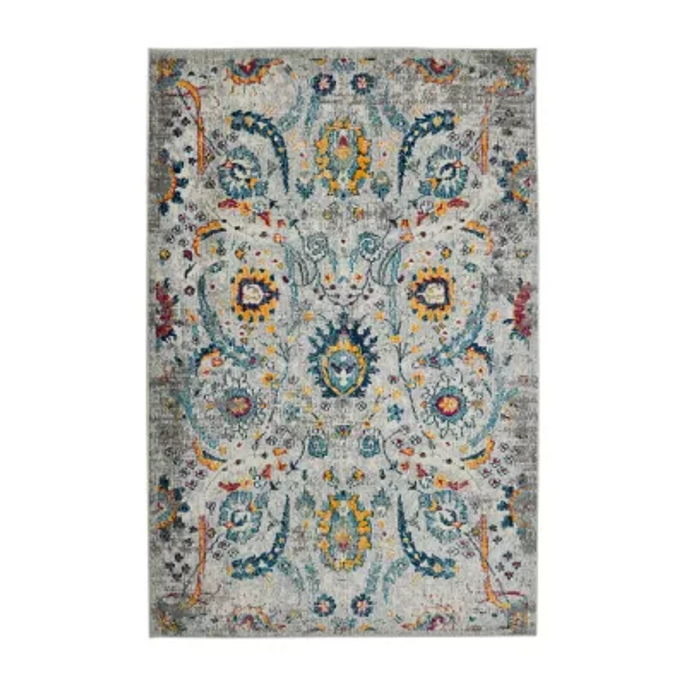 Amer Rugs Montana Glaiza Floral Loomed 5'3" X 7'6" Indoor Rectangular Area Rug