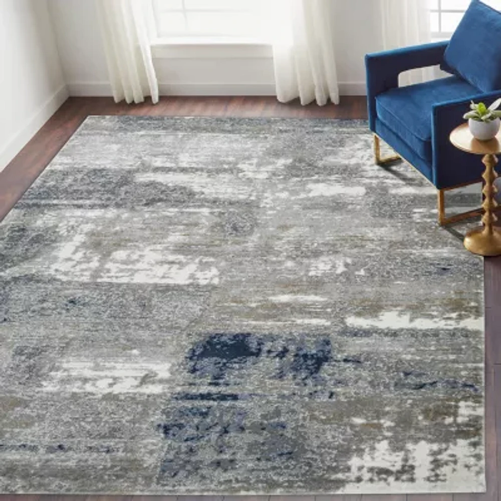 Amer Rugs Savanah Hn Abstract Loomed 32" X 120" Indoor Rectangular Runner"
