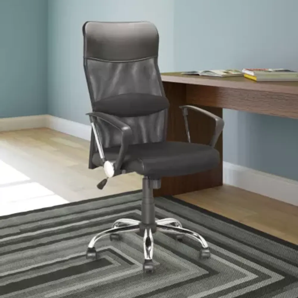 Workspace Executive Faux-Leather  And Mesh Officechair