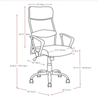 Workspace Executive Faux-Leather  And Mesh Officechair