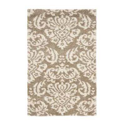 Safavieh Shag Collection Mario Damask Area Rug