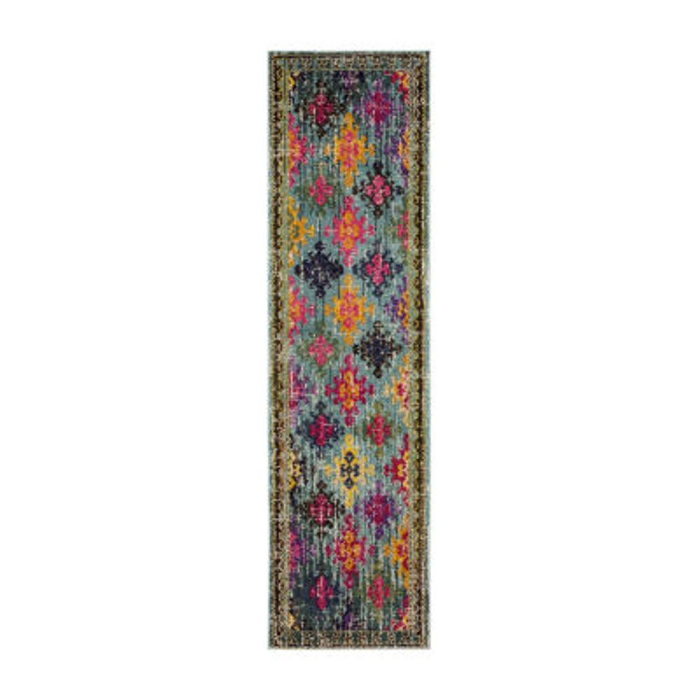 Safavieh Monaco Collection Flint Geometric RunnerRug