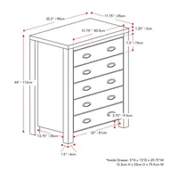 Boston 5-Drawer Dresser