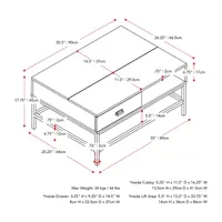 Fort Worth 1-Drawer Coffee Table