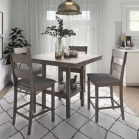 Tuscany Square Wood-Top Dining Table