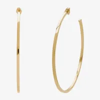 14K Gold 70mm Hoop Earrings