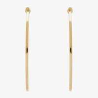 14K Gold 70mm Hoop Earrings