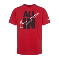 Nike 3BRAND by Russell Wilson Big Boys Crew Neck Short Sleeve Graphic T-Shirt