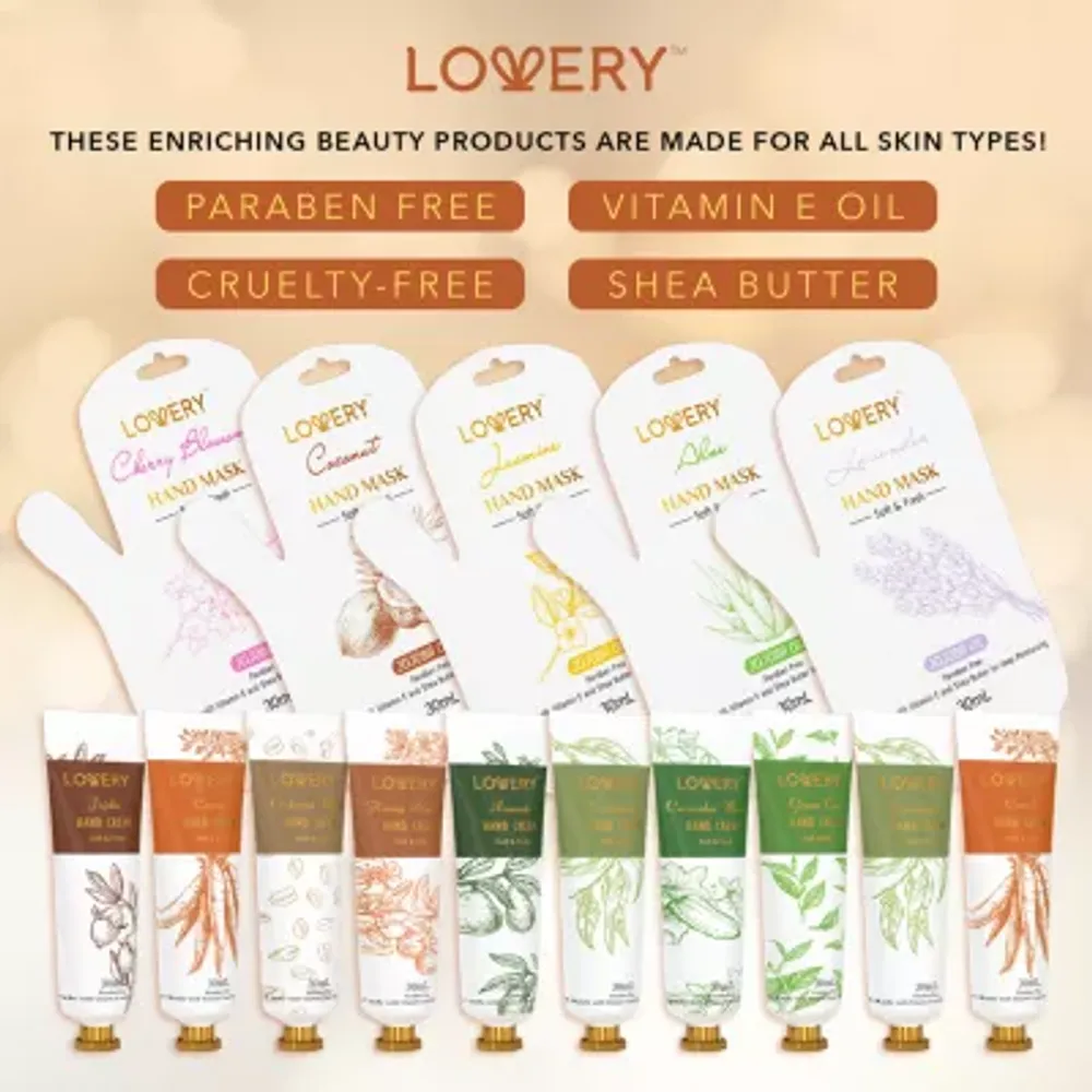 Lovery Hand Cream & Hand Mask Gift Set - 15 Pc ($48 Value)