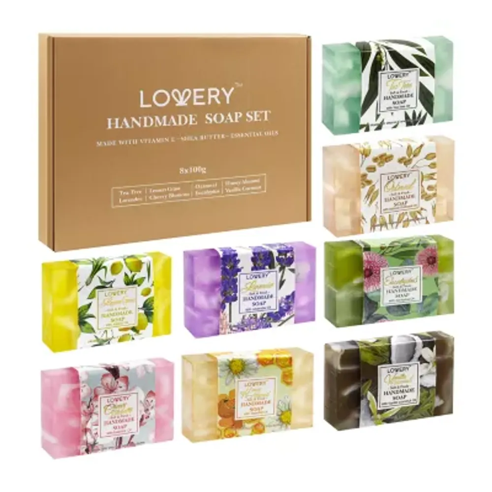 Lovery Handmade Soap Set - 8 Piece Variety Pack ($42 Value)