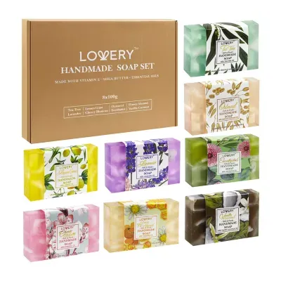 Lovery Handmade Soap Set - 8 Piece Variety Pack ($42 Value)