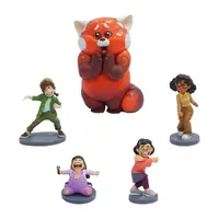 Disney Collection Turning Red 5pk Figure Set Turning Red Toy Playsets