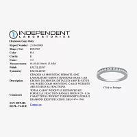 H-I / I1) / CT. T.W. Lab Grown White Diamond 10K Gold Wedding Band