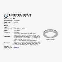 (H-I / I1) 7/8 CT. T.W. Lab Grown White Diamond 10K Gold Wedding Band