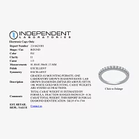 H-I / I1) / CT. T.W. Lab Grown White Diamond 10K Gold Wedding Band