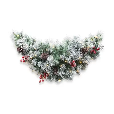 Glitzhome 3ft Pre-Lit Berries Swag