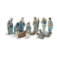 Glitzhome 12pcs Figurine Nativity Set