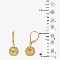 14K Gold Ball Drop Earrings