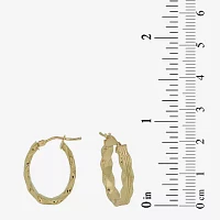 14K Gold 21mm Hoop Earrings