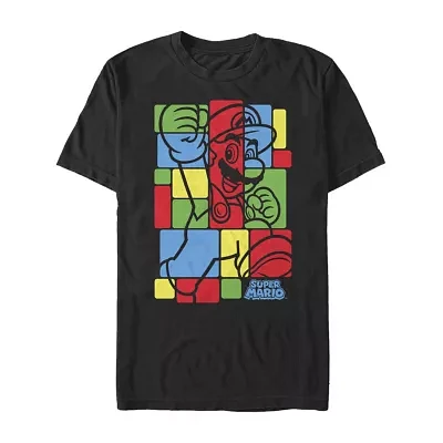 Mens Short Sleeve Super Mario Graphic T-Shirt